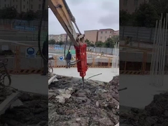 YTB100 Top Typ / Trójkąt Hydraulic Breaker 100 Chisel, kostium 10-16 Ton