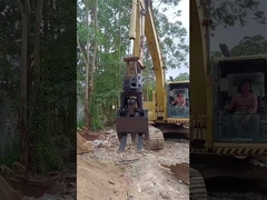 Maszyna do kopania GuangLin z kamieniarzem / zbieraczem drewna