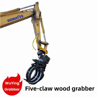 5 Łapy grabarz grabarz drewna kamienny chwyt dla 5-10 ton grabarz