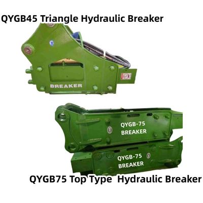 Najwyższy typ / Trójkąt Hydraulic Breaker Hammer QYGB75 75 Chisel Suit 6.0-8.0 Tony