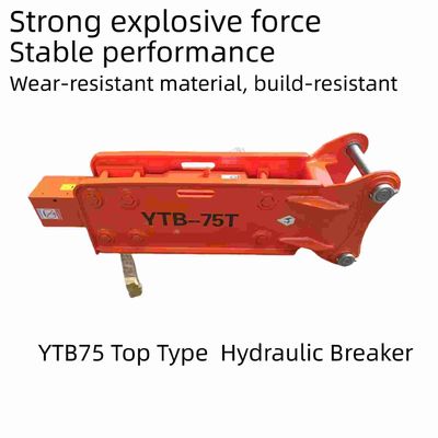 75 Chisel Top Typ Hydraulic Breaker Odporny na zużycie YTB75 dla koparki o pojemności 6-8 ton