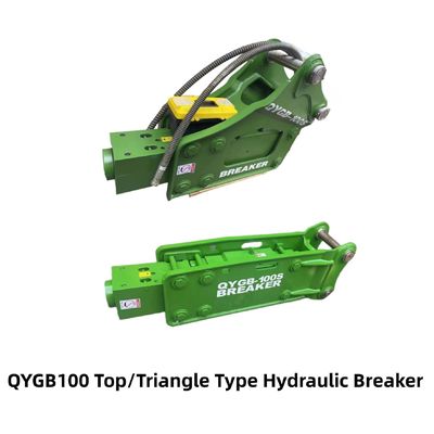 Top Typ / Trójkąt Hydraulic Breaker Hammer QYGB100 100 Chisel dla 10-16 Ton